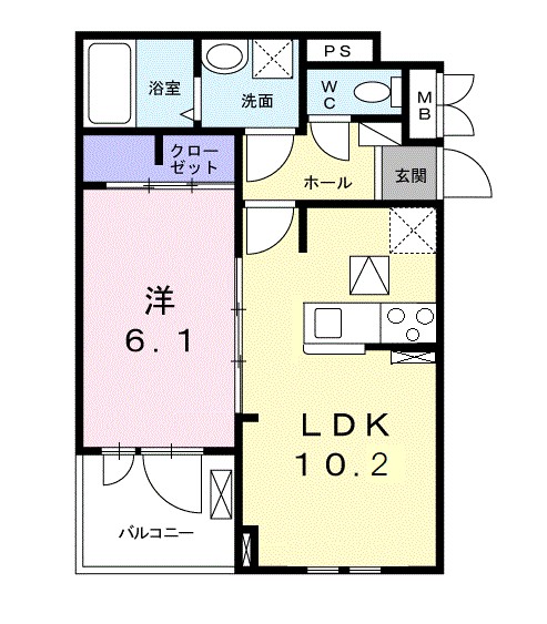 リバージュ　梅北 間取り