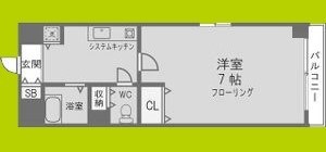 レディースパインヒル北梅田 間取り