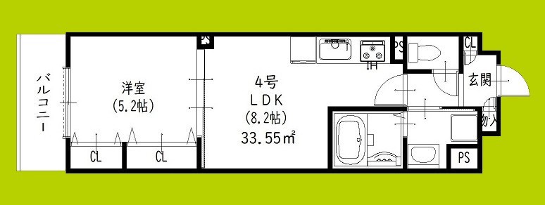 ピレーネ北条Ⅳ 間取り