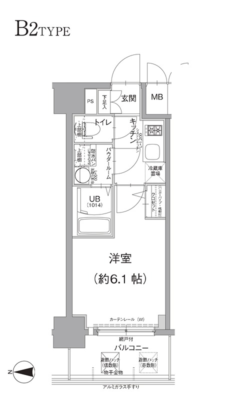 エスリード南森町ラグシス 間取り