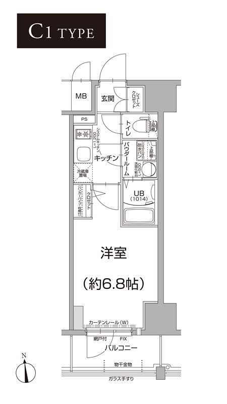 エスリード難波 THE FIRST 間取り