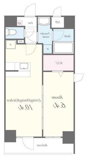 ｴｸｾﾙｼｱ天神橋 間取り