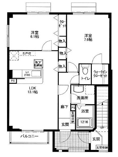 ディアコート(茨木市) 間取り