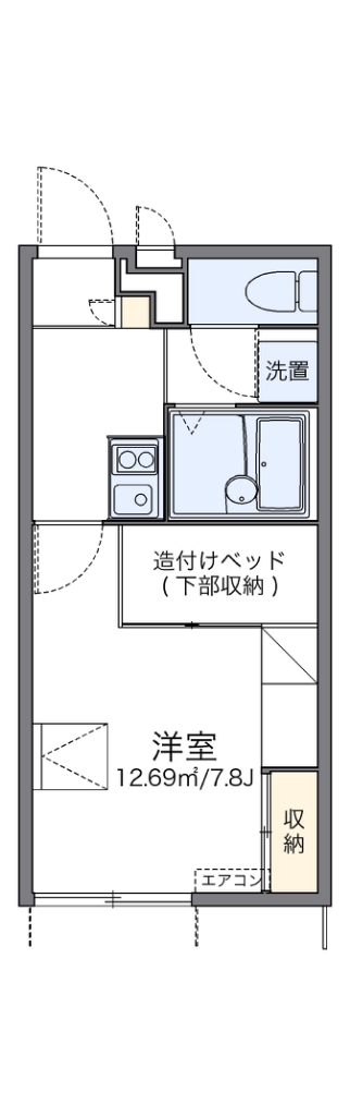 レオパレステイルザウエスト 間取り