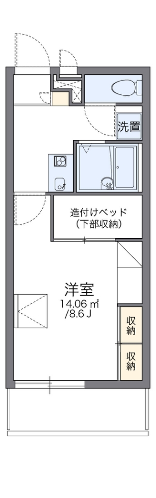 レオパレスＲｉｏ　ムコガワ 間取り