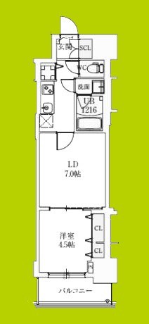 スプランディッド上本町WESTⅡ 間取り