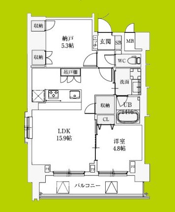 スプランディッド上本町WEST 間取り