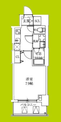 スプランディッド上本町WEST 間取り