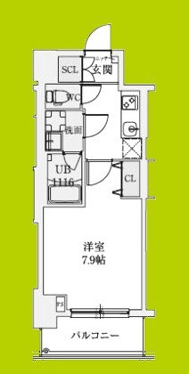 スプランディッド上本町WEST 間取り