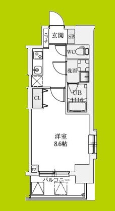 スプランディッド上本町WEST 間取り