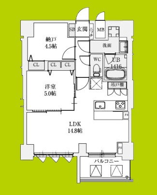 スプランディッド上本町WEST 間取り