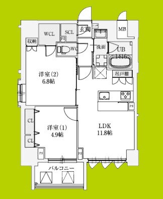 スプランディッド上本町WEST 間取り