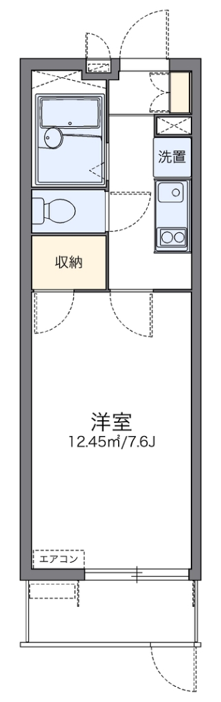 レオパレスドリームハイツ氷室 間取り