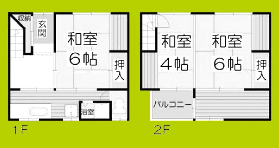 阪南町1丁目長屋 間取り