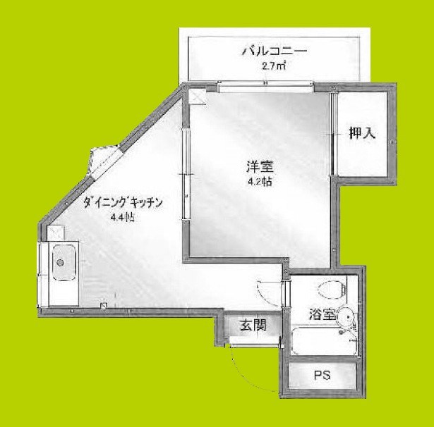 プレアール駒川Ⅲ 間取り