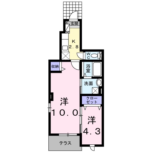 ルナ門真南　Ⅱ 間取り