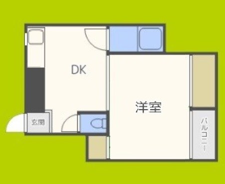 長井ハイツ淡路 間取り