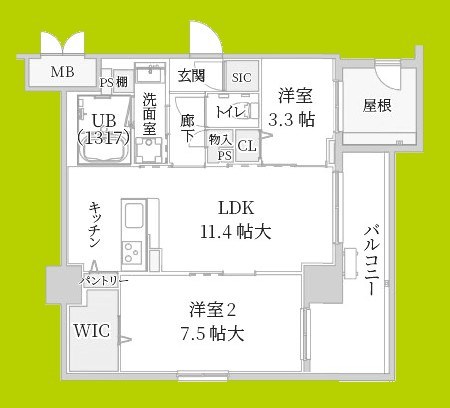 Moruan Residence 間取り