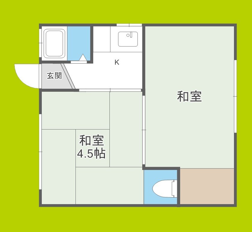 東住吉アパート2 間取り