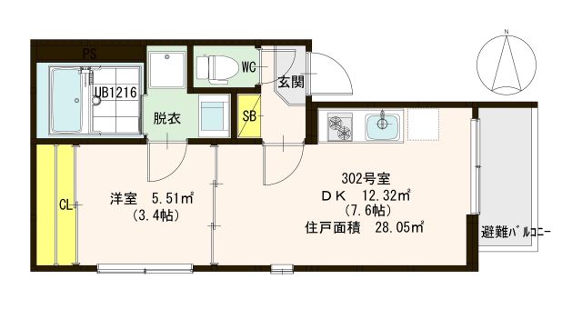 エリア  フェリズ 間取り