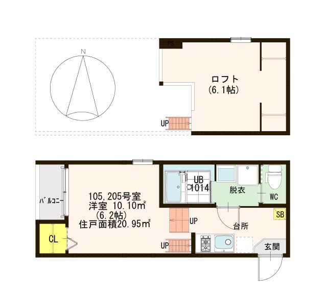 Le Grand Bleu 蛍池 間取り