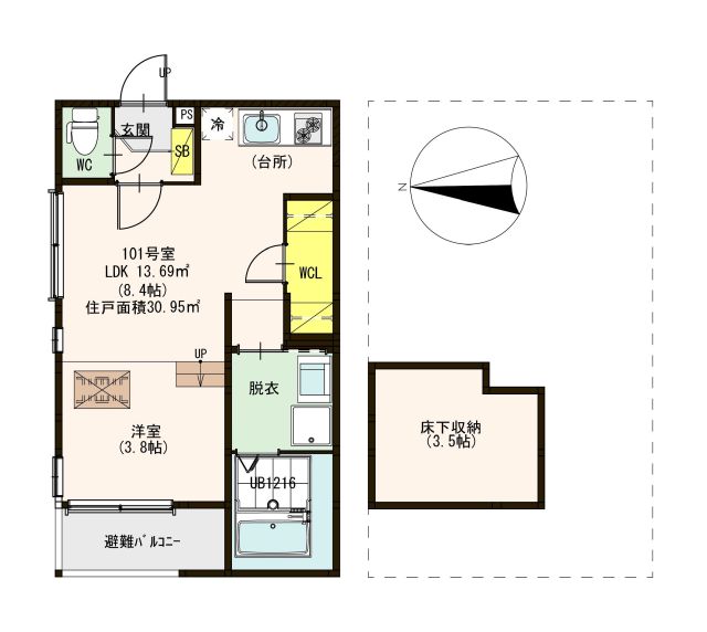 ハーモニーテラス花園東町 間取り