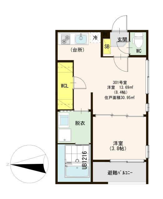ハーモニーテラス花園東町Ⅱ 間取り