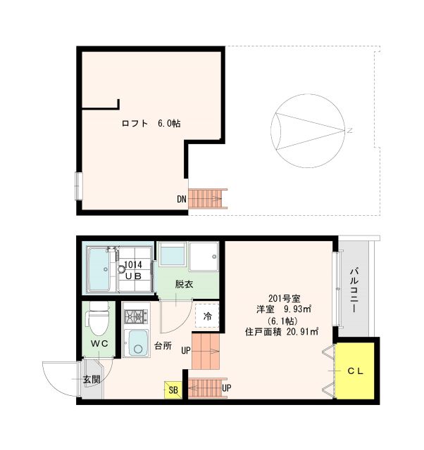 ブランジーノ塚本 間取り