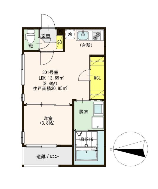 ハーモニーテラス花園東町 間取り