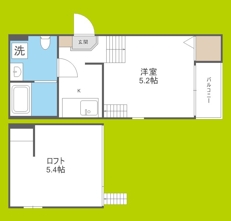 ハーモニーテラス今市Ⅱ 間取り