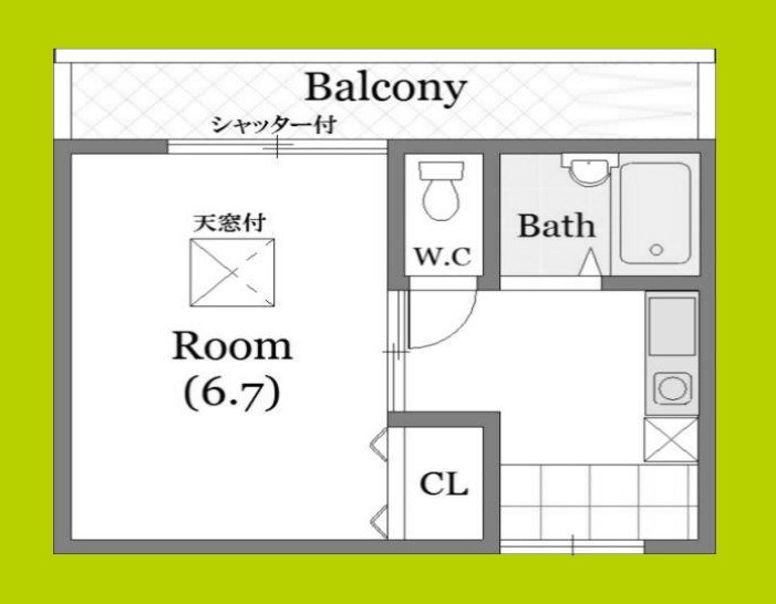 ハイツ聖天坂 間取り