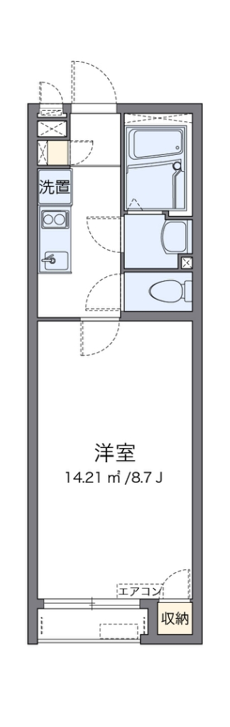 クレイノＧＲＡＣＹ浜寺 間取り