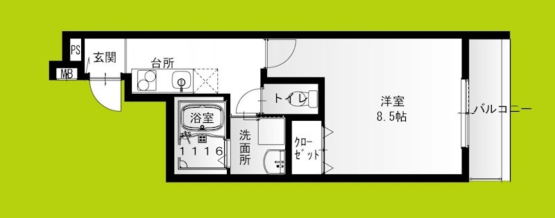 フジパレス弥刀駅北Ⅰ番館 間取り