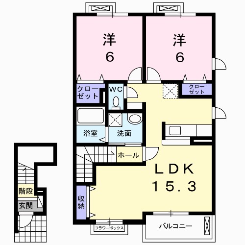 ソルシェール熊取　Ⅰ番館 間取り
