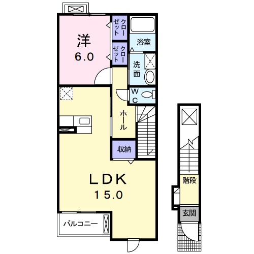 リブ・シンヴィレッジⅠ 間取り