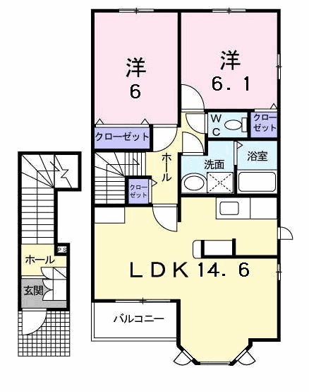 メルシー　ボンジョルネ　Ａ棟 間取り