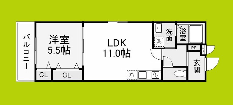 フジパレス教興寺三丁目Ⅱ 間取り図