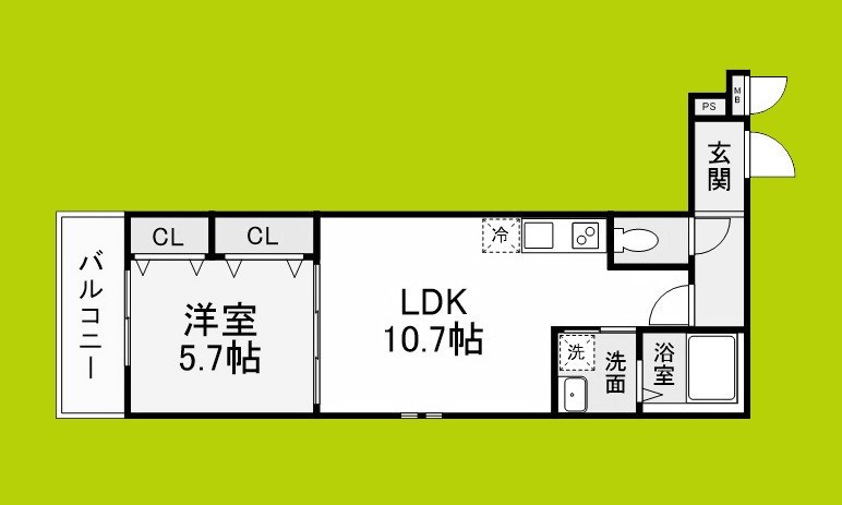 フジパレス教興寺三丁目Ⅱ 間取り図