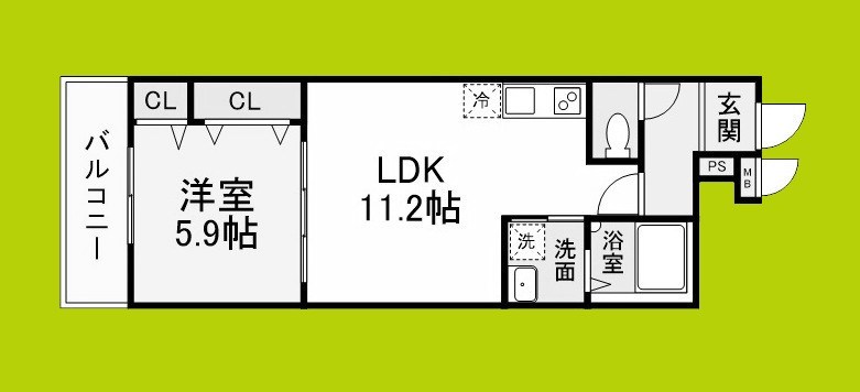 フジパレス教興寺三丁目Ⅱ 間取り