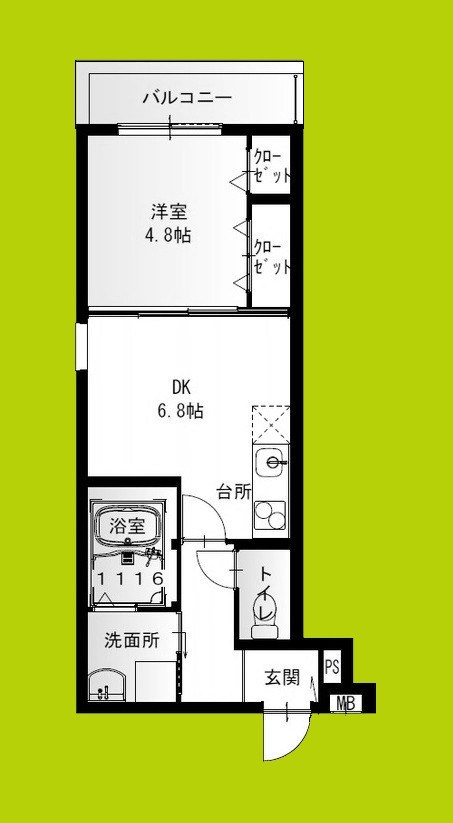 フジパレス庄内西町 間取り