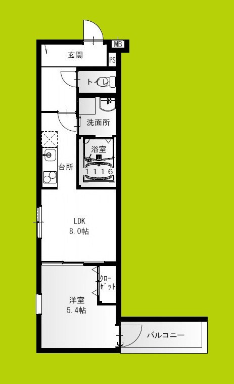 フジパレス庄内西町 間取り
