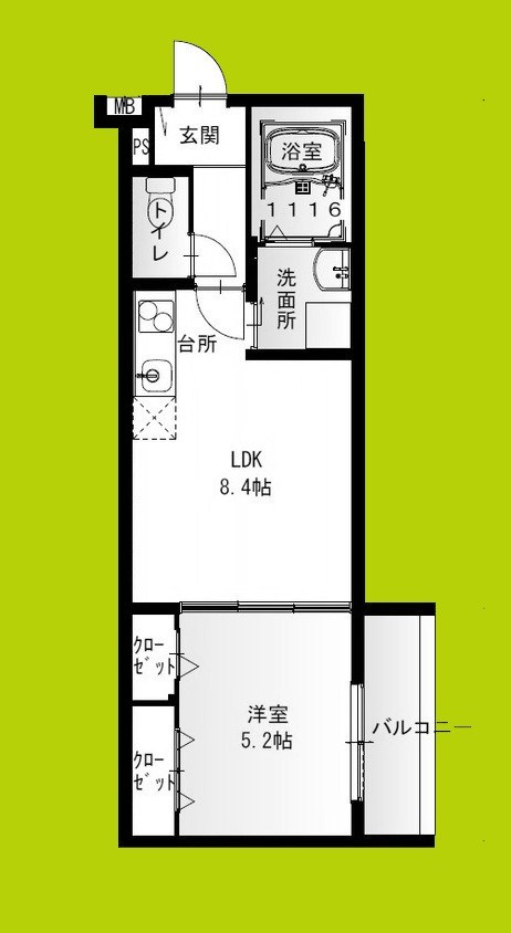 フジパレス庄内西町 間取り
