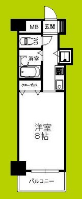 タイホウハイツ敷津4番館 間取り
