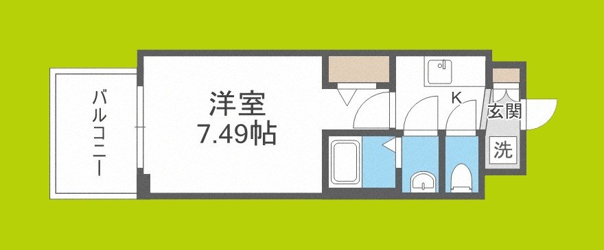 フォーリアライズ難波南レーヴ 間取り