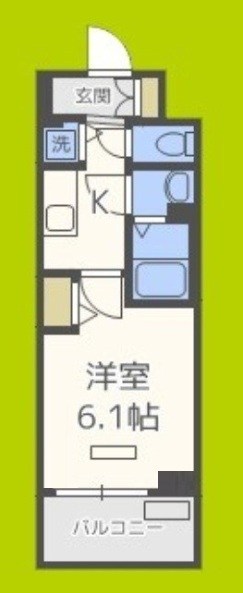 プレサンス北堀江 間取り