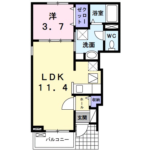 エテルノ松ヶ丘Ⅲ 間取り