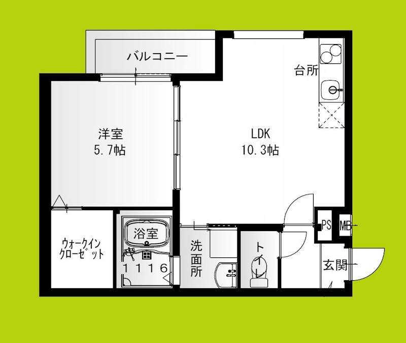 フジパレス高井田Ⅴ番館 間取り