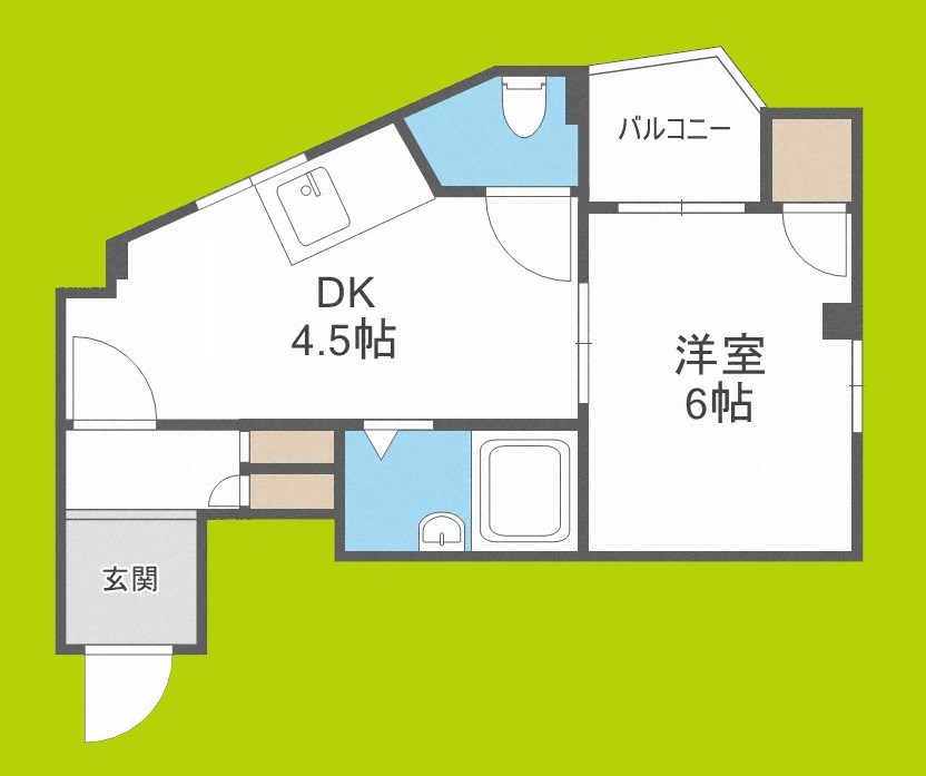 玉造クローバーハイツ 間取り