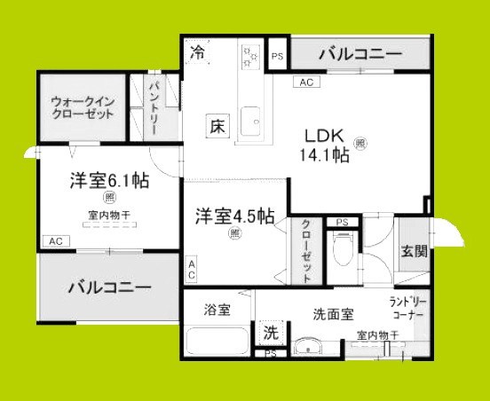 パサログランデ羽衣 間取り