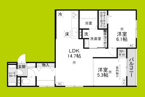 パサログランデ羽衣 間取り